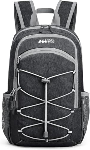 Image of G4Free 20L Small Lightweight Backpack Rucksack for Women Men, RFID Mini Waterproof Backpack Daypack Womens for Hiking Walking Camping Travel, Dark Grey
