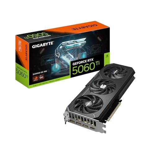 Image of GIGABYTE GeForce RTX 5060 Ti Gaming OC 16G Graphics Card, 16GB 128-bit GDDR7, PCIe 5.0, WINDFORCE Cooling System, GV-N506TGAMING OC-16GD Video Card