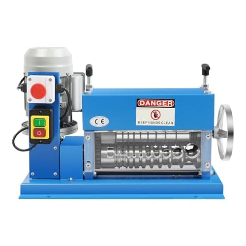 Image of JINPRDAMZ Electric Wire Stripping Machine 370W Automatic Electric Scrap Wire Stripper Machine 11 Channels 10 Blades 1.5mm-38mm Cable Stripper Portable Powered Wire Stripper Machine Copper Recycle