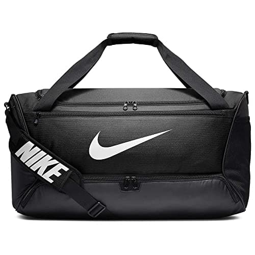 Image of Nike Brasilia Duffel Bag - Black/Black/White, One Size