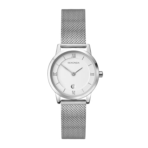 Image of Sekonda Women's Quartz Watch with Silver Dial Analogue Display and Silver Stainless Steel Bracelet 2101.27