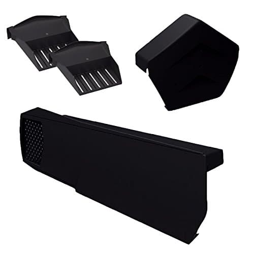 Image of 12 x Universal Black Dry Verge Units, Angeled Ridge Cap & 2 x Starter Closure Kits