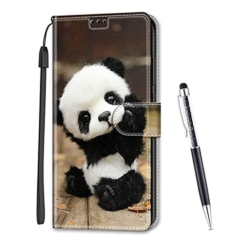 Image of MadBee Compatible with Samsung Galaxy S8 Case, Full Body Colorful Pattern Design Flip Magnetic Detachable PU Leather Wallet Case Cover for Samsung Galaxy S8 (Panda)