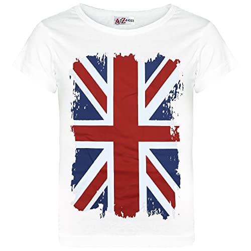 Image of A2Z 4 Kids Girls Boys T-Shirts Soccer Team Football World Cup Support T Shirt Union - T Shirt 551 White 11-12