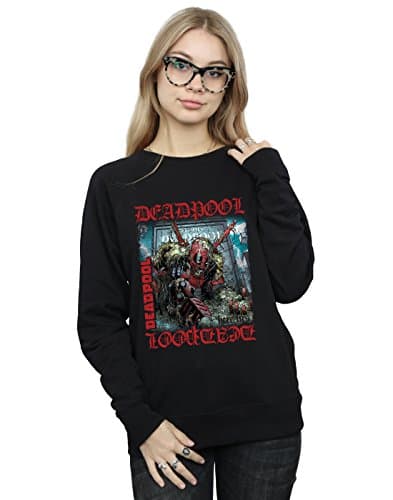 Image of Marvel Women's Deadpool Here Lies Deadpool Sweatshirt X-Large Black