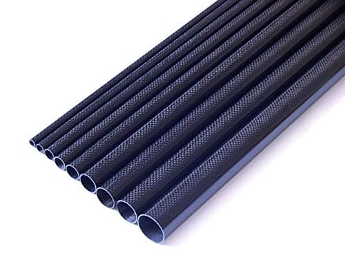 Image of 1x OD 10mm x ID 8mm x 1000mm (1 M) 3k Carbon Fiber Tube (Roll Wrapped) UK Stock~