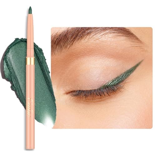 Image of OULAC Matte Green Eye Liner Pencils Waterproof, Smudge-proof Retractable Eyeliner Lasts 24H +, Highly Pigmented and Smooth, Long-lasting Formula, Vegan 16 Kelp Forest