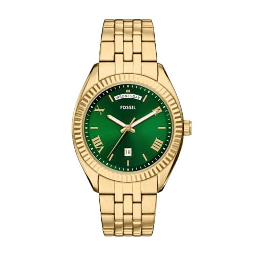 Image of Fossil Campbell Men's 42MM Gold-Tone Stainless Steel Watch, FS6142