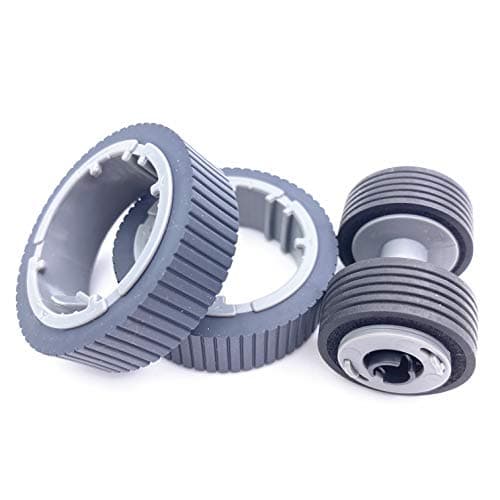 Image of OKLILI PA03670-0001 PA03670-0002 Consumable Kit Pick Roller + Brake Roller Pickup Roller for Fujitsu fi-7160 fi-7260 fi-7140 fi-7240 fi-7180 fi-7280