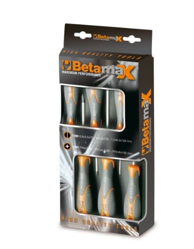 Image of Beta 12930403 Model 1293 /D8 Screwdrivers for Cross Head Phillips and Slotted Head Screws, 8 Pieces