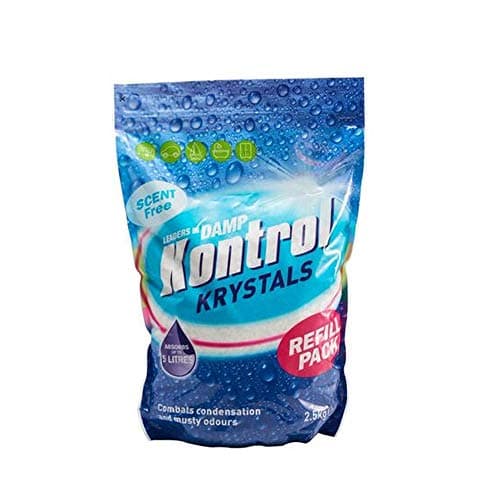 Image of 2 X Kontrol Damp Krystals 2.5KG Bag Scent Free Damp Moisture Trap