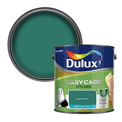 Image of Dulux Easycare Kitchen Matt Emulsion Paint - Emerald Glade - 2.5L