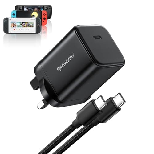 Image of NEWDERY 65W GaN Charger for Nintendo Switch 2 (TV Mode), Switch 2 Charger, AC Adapter Fast Charging for Steam Deck, ROG Ally, iPhone, Android, Tablet & Laptop