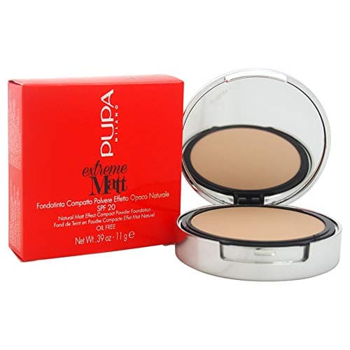 Image of PUPA Milano Extreme Matt Compact Powder Foundation SPF 20-040 Natural Beige For Women 0.39 oz Powder