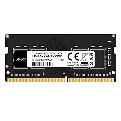 Image of Lexar SODIMM 8GB DDR4 RAM 3200 MHz, 260-Pin DDR4 Laptop Ram, High-Performance SO-DIMM, PC Laptop Computer Memory, CL22-22-22-52, 1.2V, Black