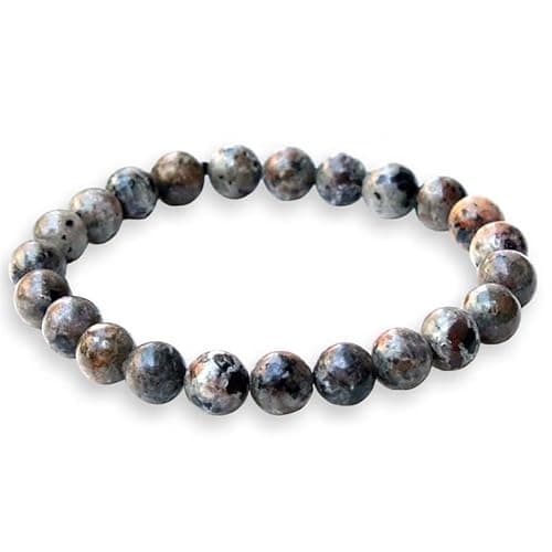 Image of TENET CRIGEMA Genuine Natural Stone Ball Bracelet, 8 mm, Stone, Amazonite