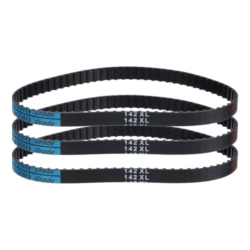 Image of sourcing map 3 Pcs 142XL 037 Timing Belt 71 Teeth Rubber Geared Cogged Belt, 0.37" Width, 0.20" Pitch Synchronous Timing Belt