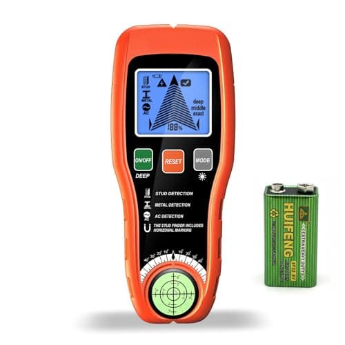 Image of 7 in 1 Stud Finder Wall Scanner with LCD Display, Stud Wall Detector and Live Wire Detection, Wood Metal Pipe and Cable Detector for Walls, Electric Wire and Pipe Locator for Home Renovation and DIY
