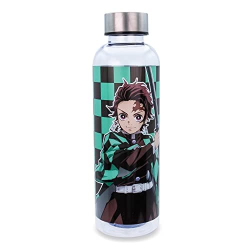 Image of Surreal Entertainment Demon Slayer Tanjiro Kamado Plastic Water Bottle | Holds 20 Ounces