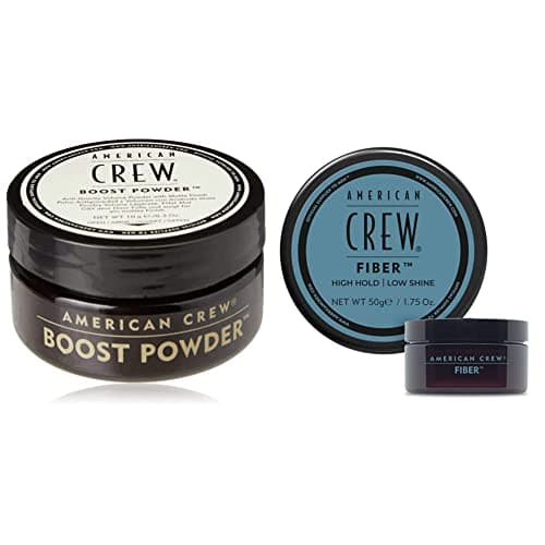 Image of American Crew Volume Boost Hair Powder, Gifts For Men, Adds Thickness & Lift (1 x 10g) Matte Finish, Paraben Free & Water Soluble, Unisex & Fiber 50g / 1.75oz