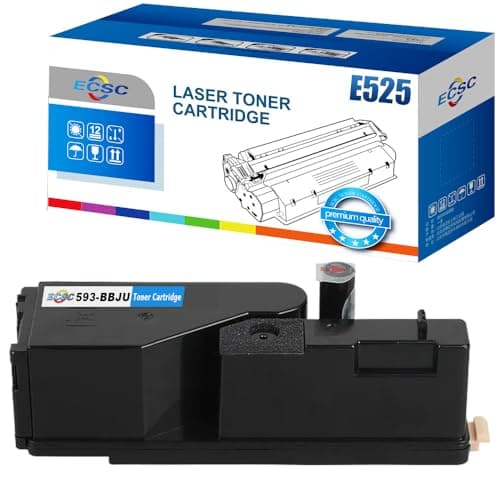 Image of ECSC Toner Cartridge 593-BBJU For Printer, Compatible With Dell E525w (Cyan, 1-Pack)