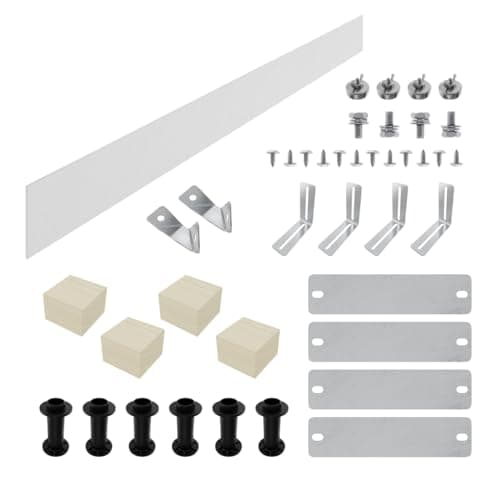 Image of Aquariss Shower Tray Panel Riser Kit 1800mm Feet Legs Riser Package for Square Rectangle Trays White