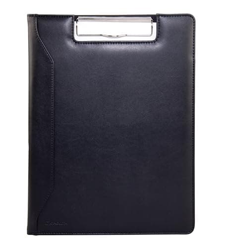 Image of monolith 2000002801 Writing Case DIN A4 Leather Look Black Clip Function