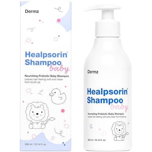 Image of Healpsorin Baby & Kids Shampoo: Nourishing Plant-Based Formula Prevents Dryness, Calms Irritation. Gently Cleanses Scalp and Conditions Fine Hair