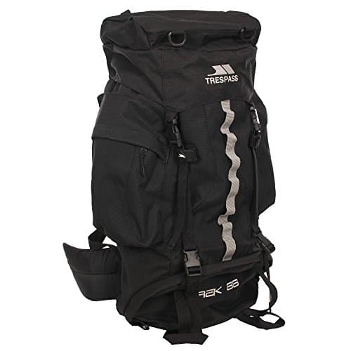 Image of Trespass 66L Black Rucksack Trek