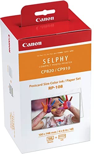 Image of Canon RP-108 Colour Ink + Paper Set Postcard Size 108 Prints - 8568B001
