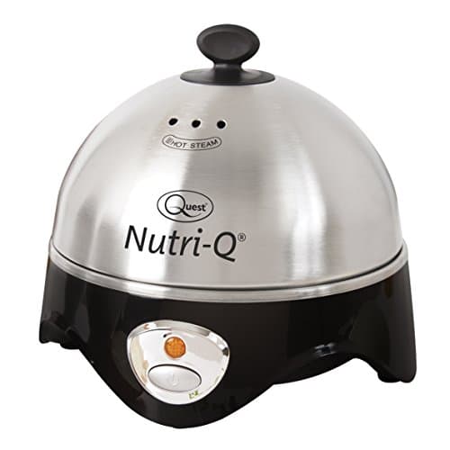Image of Quest Nutri-Q Multi-Functional Egg Cooker & Omelette Maker/Boil Up To 7 Eggs At Once/Comes Complete With Poaching & Omelette Trays/Stainless Steel Finish