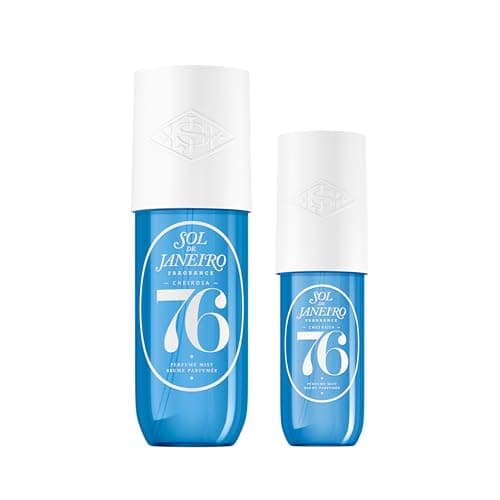 Image of Sol de Janeiro Cheirosa 76 Hair & Body Fragrance Mist Full Size and Travel Size Set - Home and Away Bundle - 90 & 240ml Duo