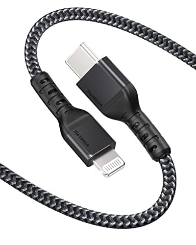 Image of USB C to Lightning Cable 1.2m Maxonar[Apple MFi Certified]iPhone Charger Cable Nylon Braided Type C Data Lead with Apple Original Chip Compatible with iPhone 14,13 Pro Max/12/11/X/XS/XR,AirPods Pro 2
