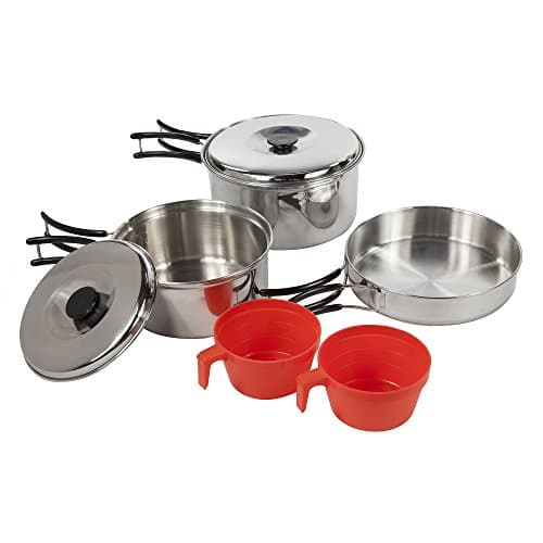 Image of Regatta Compact Stainless Steel Cook Set with Storage Bag