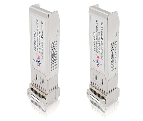 Image of Elfcam® - 25G SFP28 SR Transceiver Module for NVIDIA Mellanox and Intel E810, SFP28 25GBASE-SR 850nm 100m DOM LC Duplex MMF, Set of 2
