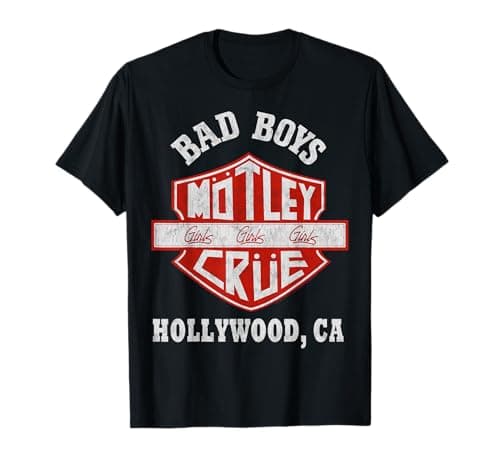 Image of Mötley Crüe Bad Boys Shield T-Shirt