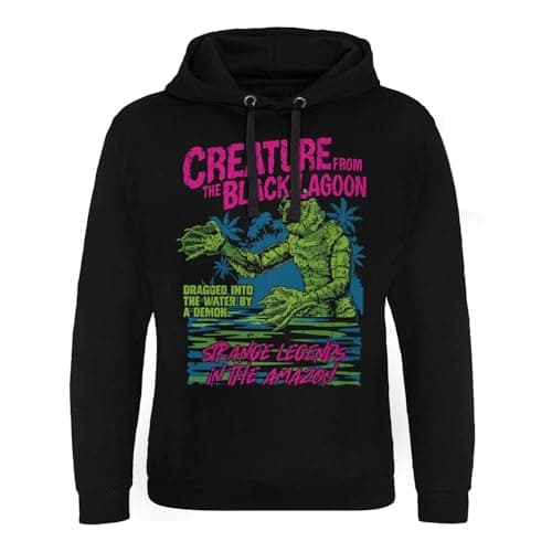Image of Universal Monsters Officially Licensed The Creature From The Black Lagoon Epic Hoodie (Black), XX-Large