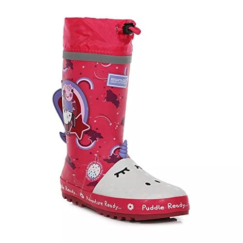 Image of Regatta Childrens/Kids Unicorn Peppa Pig Wellington Boots (4.5 UK Child) (Winterberry)