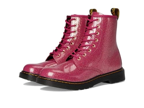 Image of Dr. Martens girl 1460 y (big kid), Fuchsia Silver Gold Glitter, 5 UK