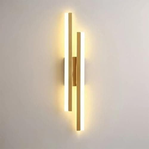 Image of Comely LED Interior Wall Light, Gold Modern Wall Lamp, 16 W Acrylic Wall Light for Bedroom, Living Room, Hotel, Stairs, Warm White 3000K