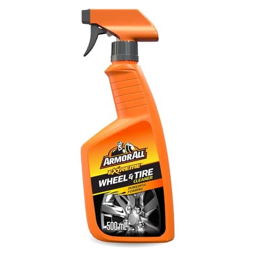 Image of Armor All, Wheel & Tyre Cleaning Spray 500ml, Triple Action Foaming Formula, Removes Dirt and Enhances Shine, Suitable for All Wheels, Ideal for Car & Motorcycle Detailing, Made in the UK