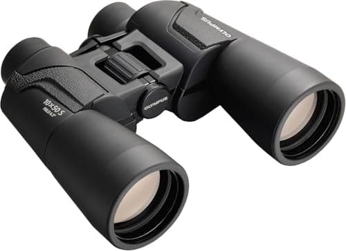 Image of Olympus Binocular 10x50 S - Ideal for Nature Observation, Wildlife, Birdwatching, Sports, Concerts , Black