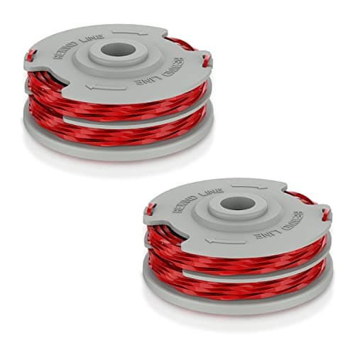 Image of FUSHUI 2 Pack Strimmer Spool,Double Line Autofeed Spool and Line,Strimmer Line 1.5mm Ø0.05 in 36ft,Replace of FLY021,Compatible with Flymo Contour Mini/Multi Trim Grass Trimmer