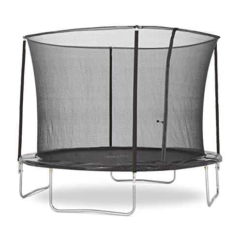 Image of Plum 8ft / 10ft Kids Garden Trampoline with safety net enclosure inside the springs for better protection for children springsafe (10ft), Black