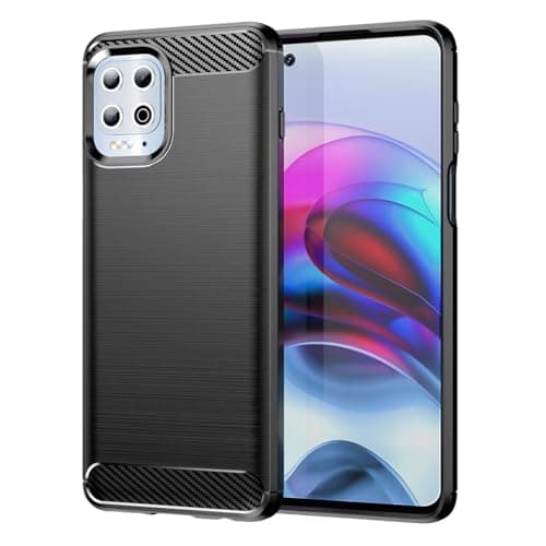 Image of Sidande Case for Moto Edge S 5G Case, Moto G100 5G XT21254 Case, Ultra Slim Phone Cover with Shock-Absorption Carbon Fiber TPU Rubber Protective Cases for Motorola Moto G100 5G Black