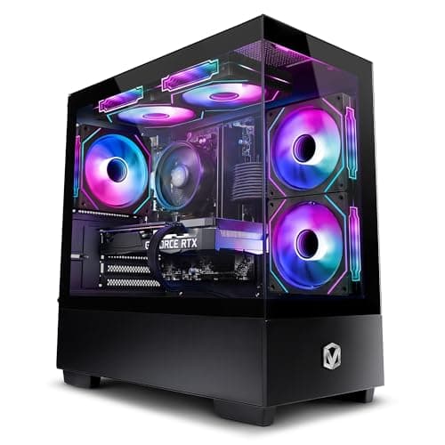Image of Vibox V-203 Gaming PC • AMD Ryzen 5 5500 6-Core • Nvidia RTX 5060 8GB • 16GB RAM • 1TB SSD • Windows 11 • WiFi