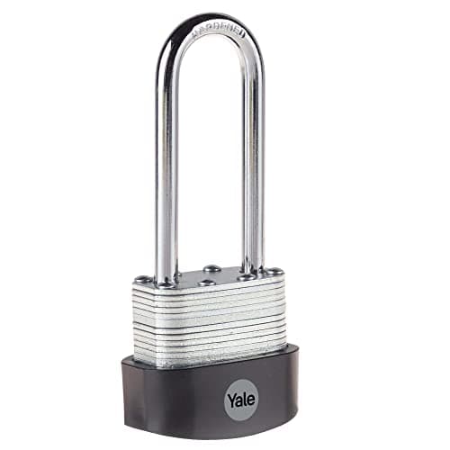 Image of Yale - Y125B/40/163/1 High Security 40mm Laminated Steel Padlock - Long Hardened Steel Shackle - 3 Keys