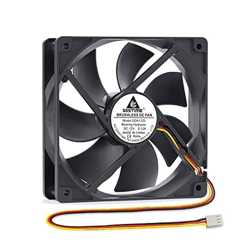 Image of GDSTIME 120mm x 25mm fan 12V PC 3 Pin Fan 1500 RPM 56.7 CFM For Computer PSU Inverter GPU Cabinet