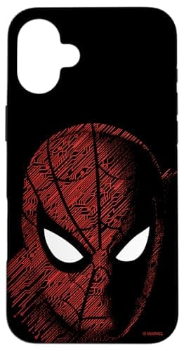 Image of Marvel Spider-Man: Far From Home Tech Mask Case for iPhone 16 Plus