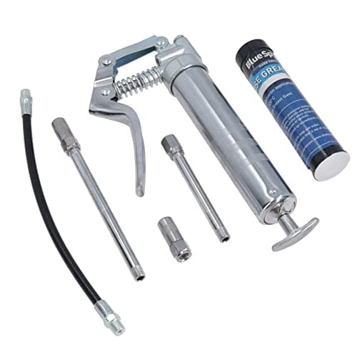 Image of AB Tools Manual Pistol Grip Grease Gun 120cc Cartridge Flexi Fixed Nozzle with Grease